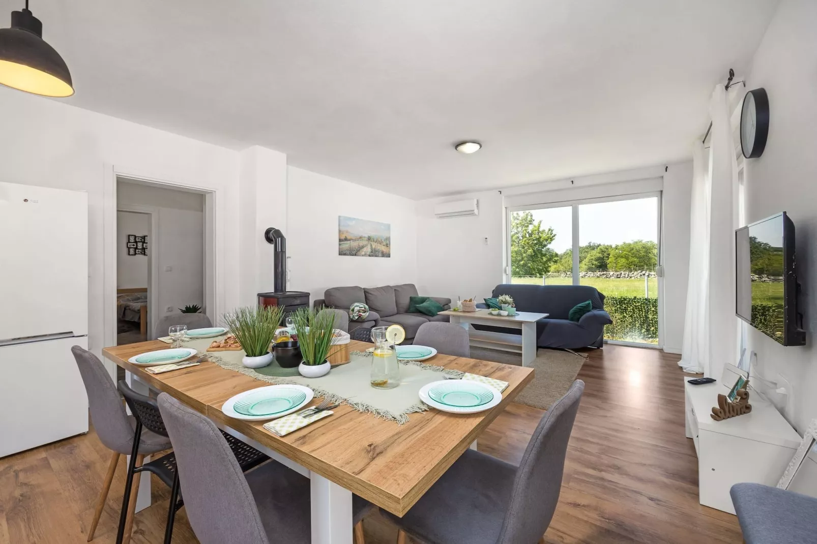 Villa Jakov with Private Pool-Woonkamer