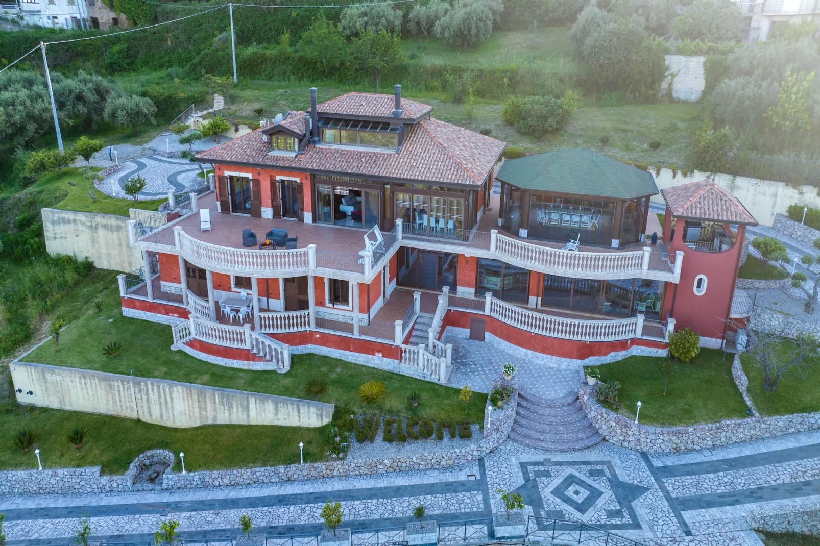 Villa Rosaria-Buitenkant zomer