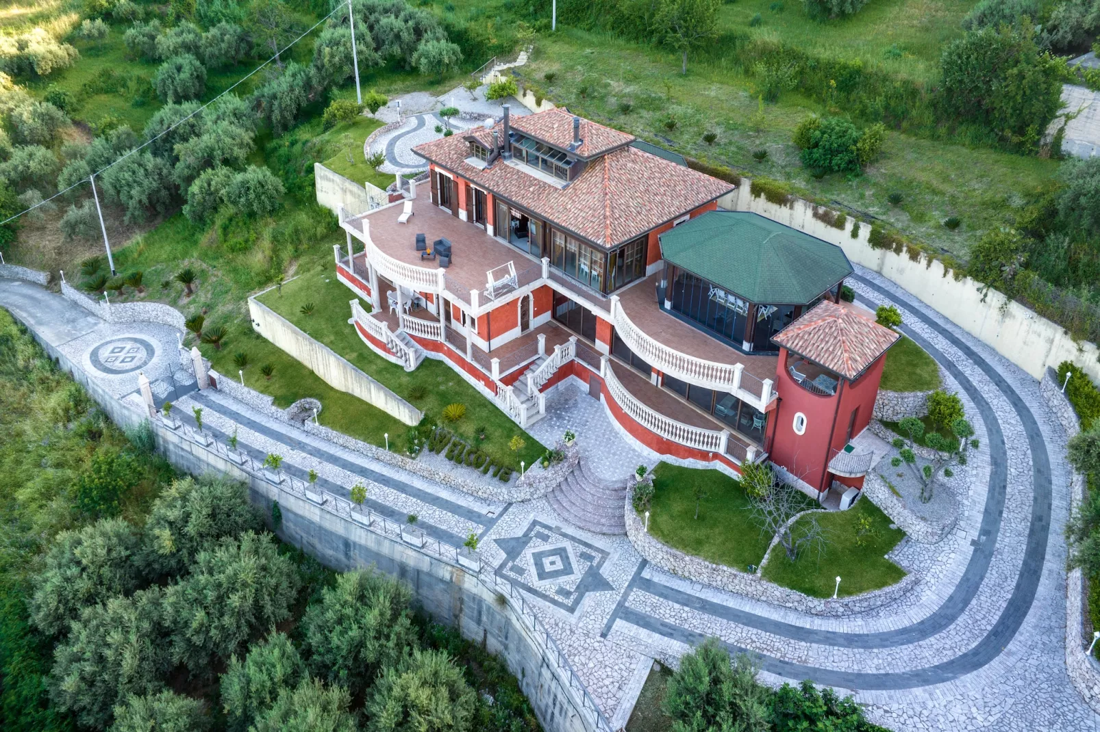 Villa Rosaria-Buitenkant zomer