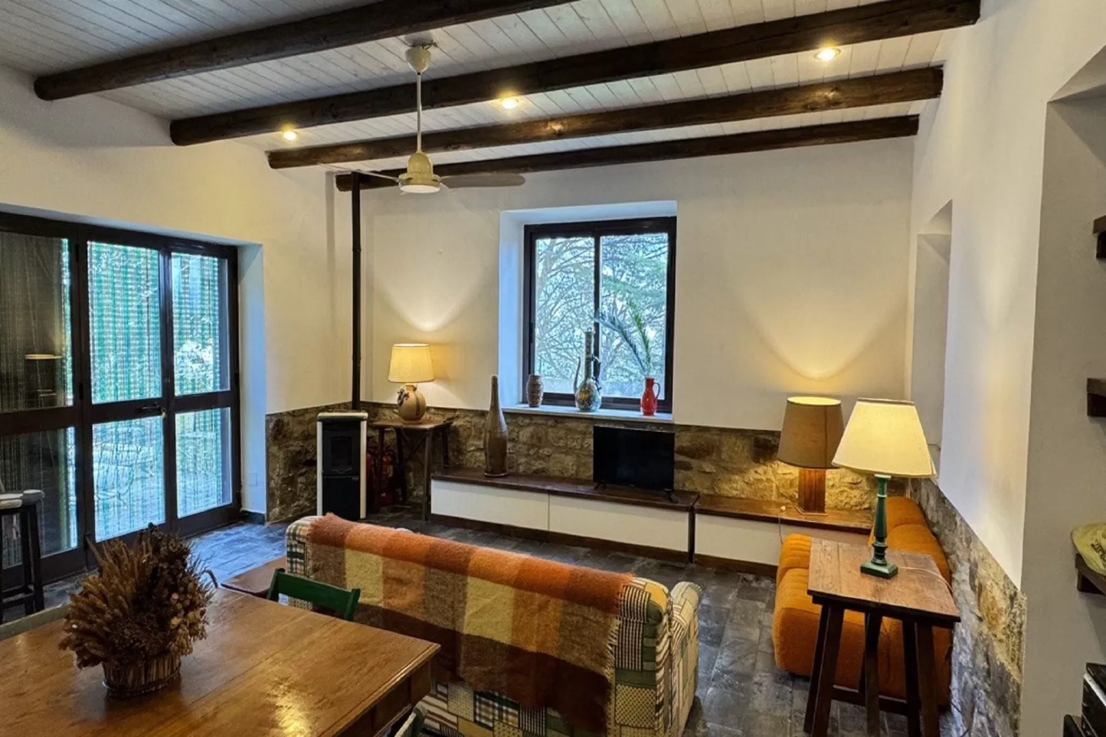 Villa Castelbuono-Woonkamer