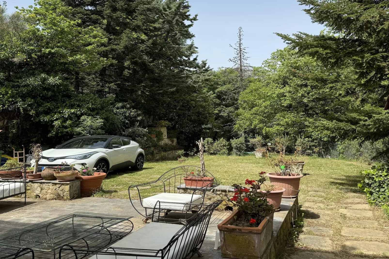 Villa Castelbuono-Tuinen zomer