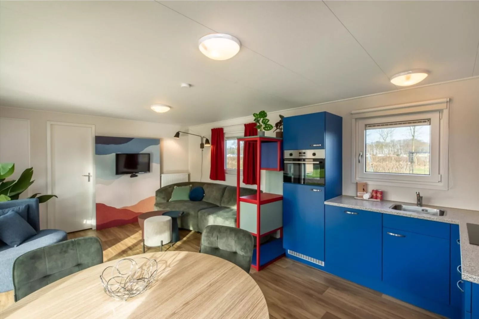 Chalet - Camping de Duinhoeve 'Bosdier'-Keuken