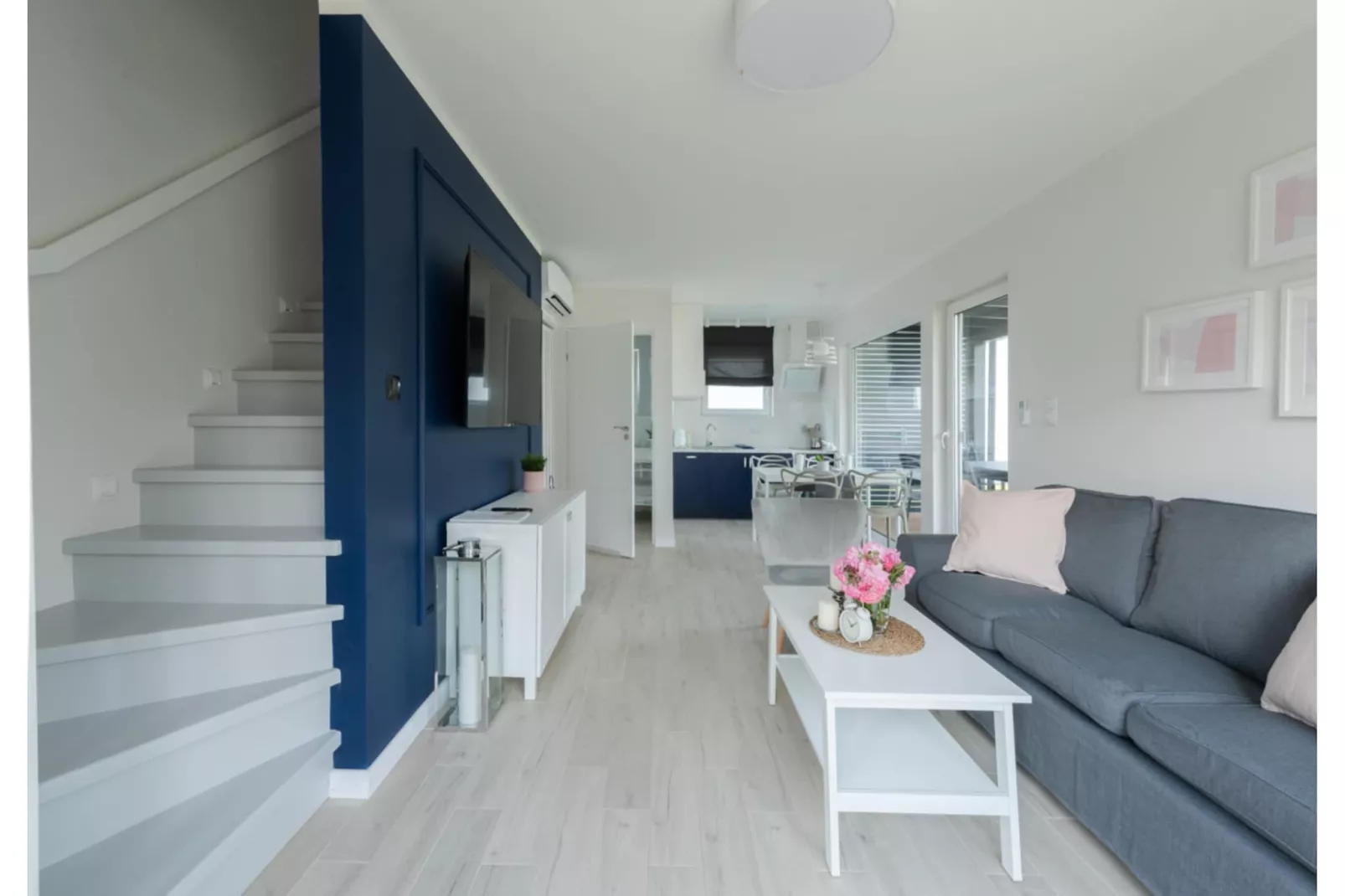 Villa Hoff Ferienhäuser Domek 5 Pers-Woonkamer