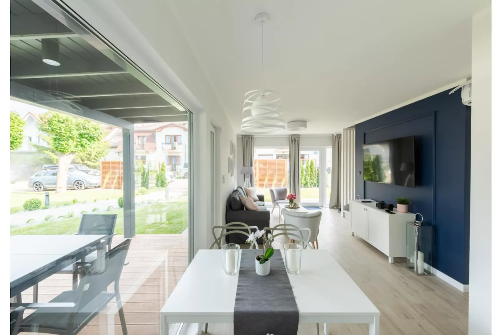 Villa Hoff Ferienhäuser Domek 5 Pers-Woonkamer