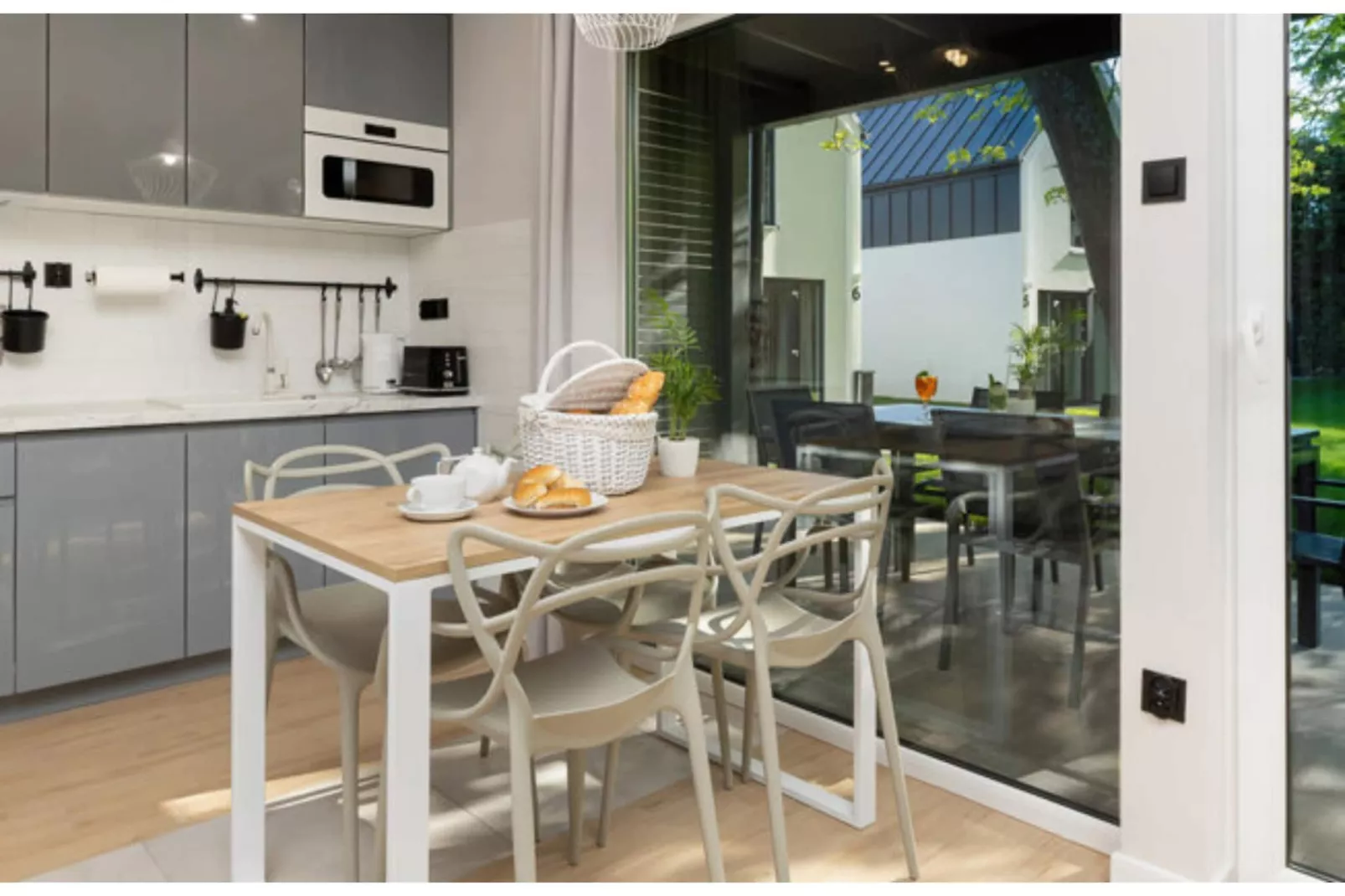 Villa Hoff Ferienhäuser Domek 5 Pers-Eetkamer