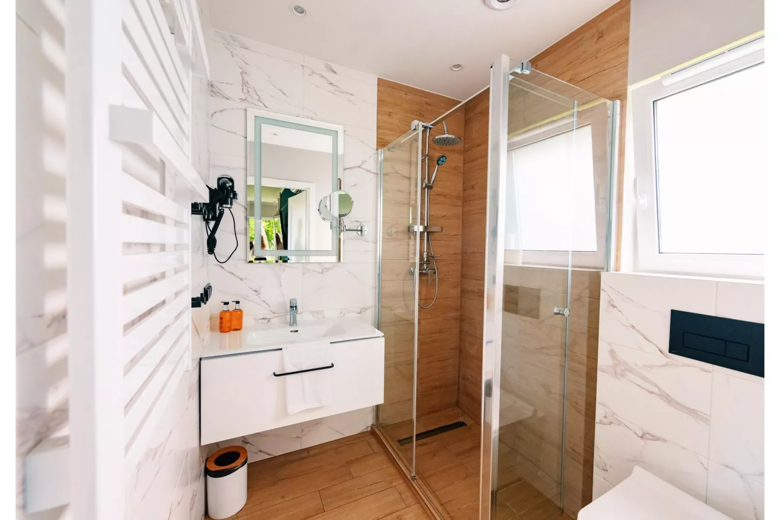 Villa Hoff Ferienhäuser Domek 5 Pers-Badkamer
