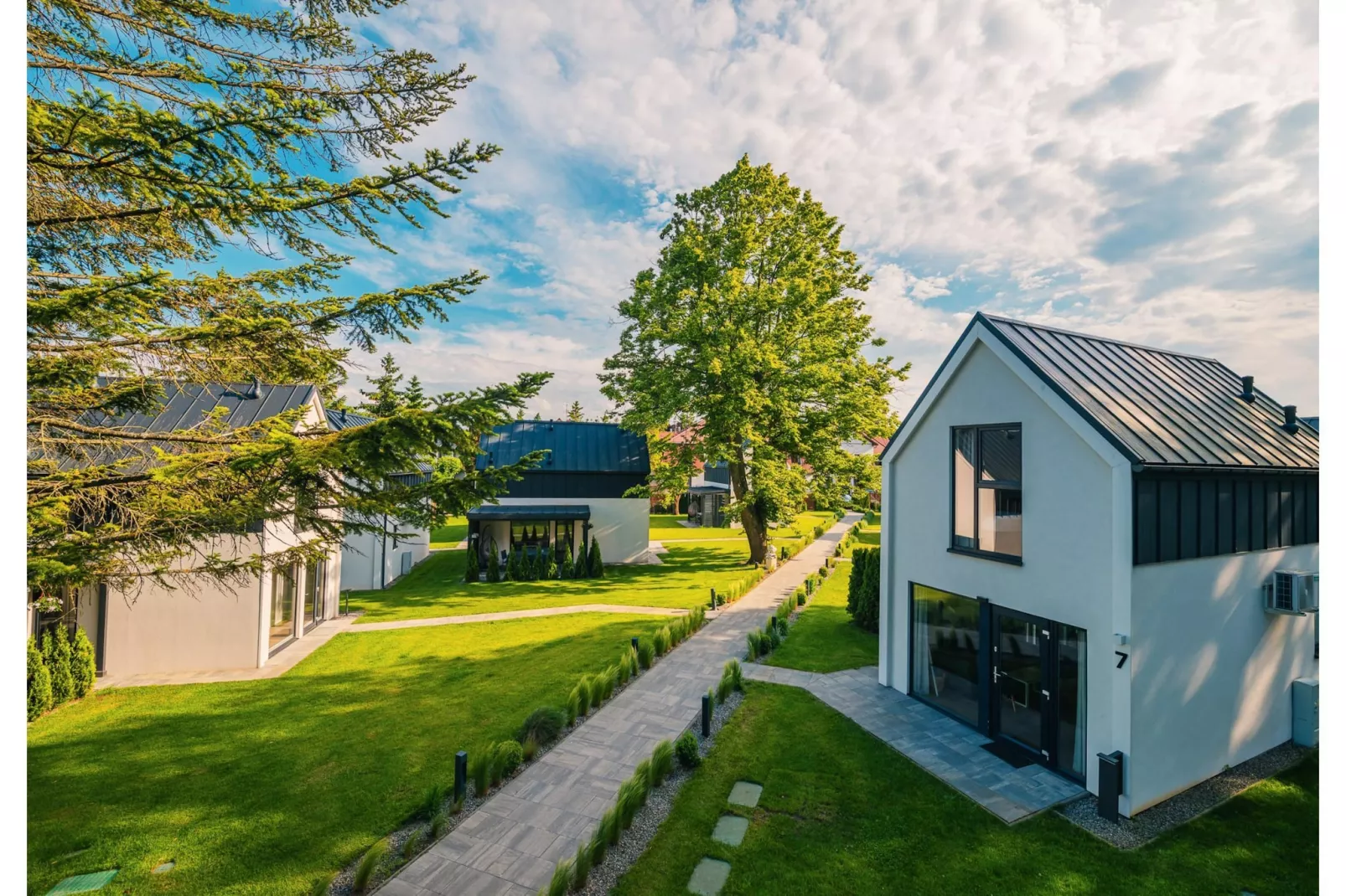 Villa Hoff Ferienhäuser Domek 5 Pers-Buitenkant zomer
