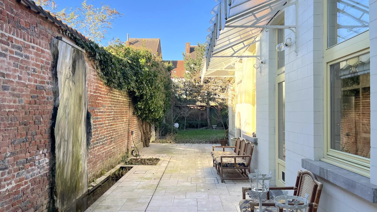 La Maison Bleue Ronse-Terrasbalkon