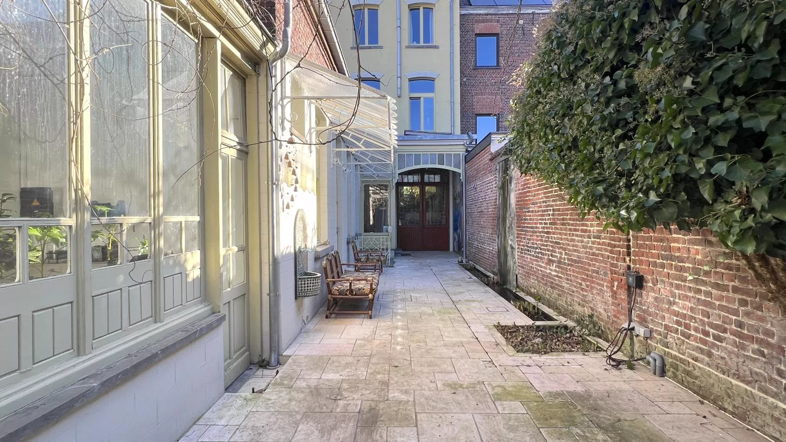 La Maison Bleue Ronse-Terrasbalkon