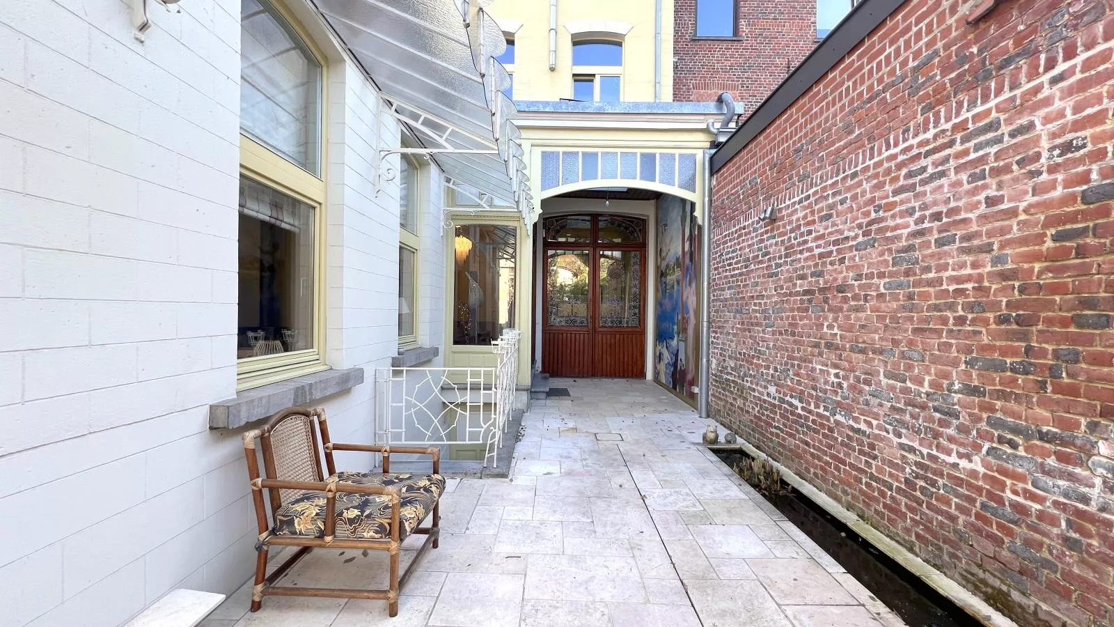 La Maison Bleue Ronse-Terrasbalkon