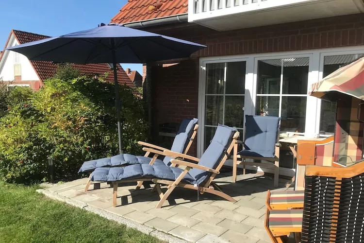 Ferienwohnung Tante Helene 3 Pers Garding-Terrasbalkon
