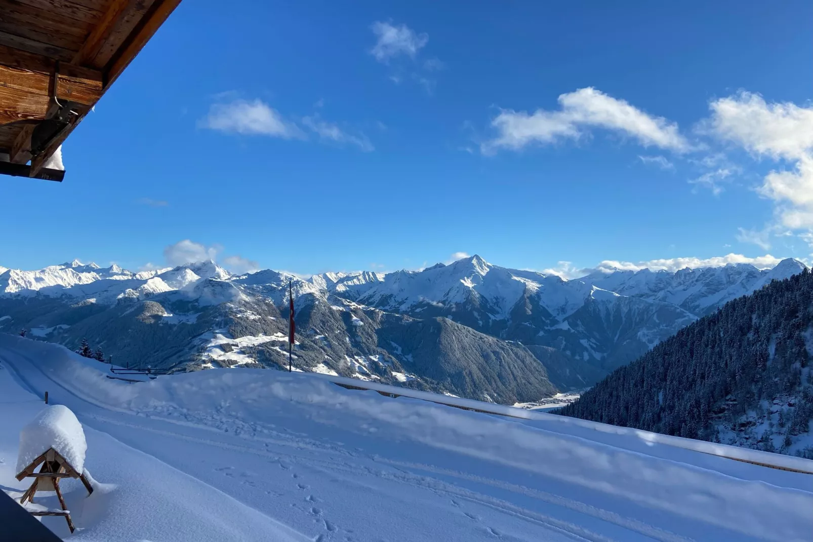 Ferienhaus Hirschbichlalm 8 Personen-Uitzicht winter