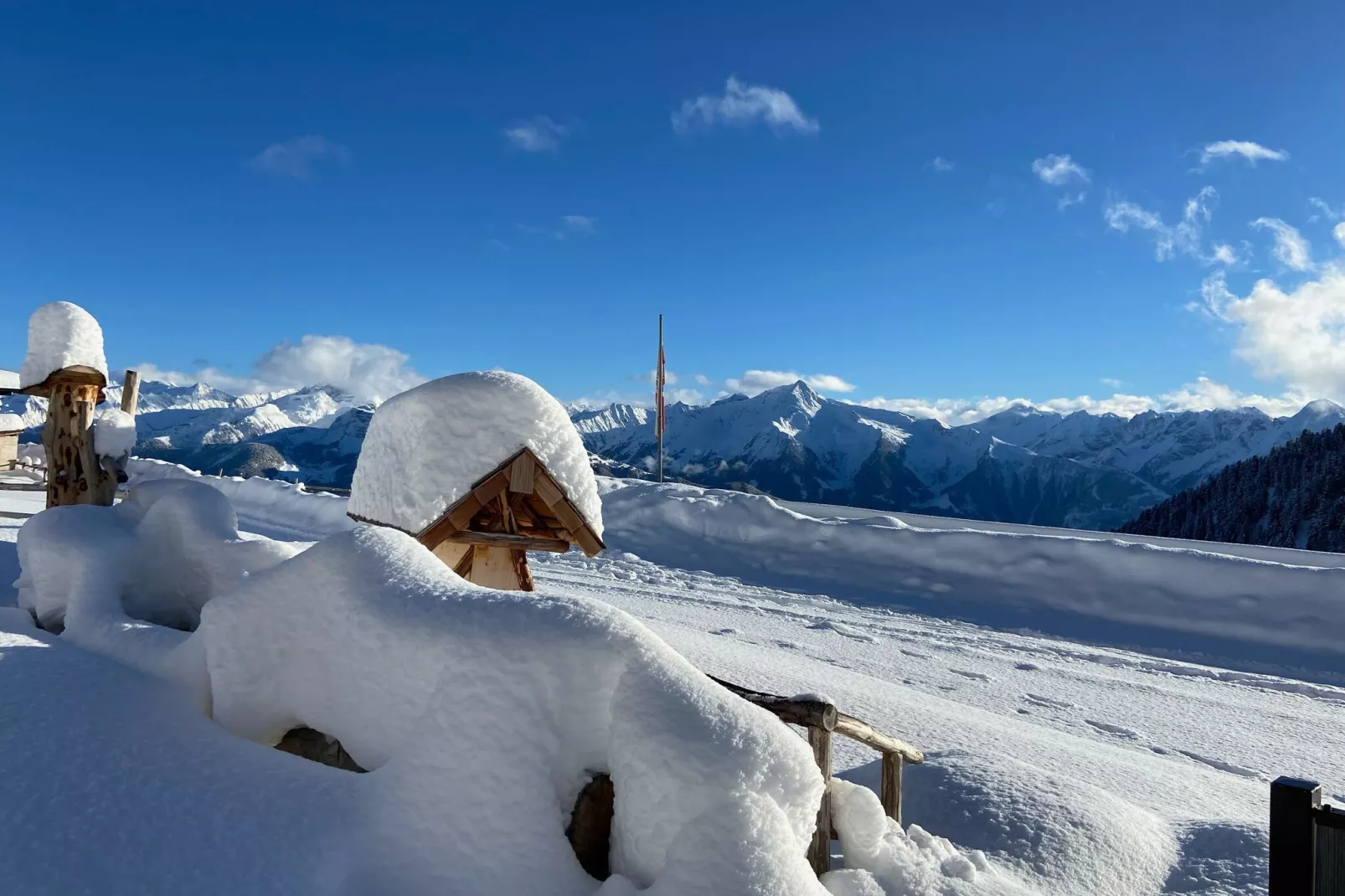 Ferienhaus Hirschbichlalm 6 Personen-Gebied winter 1km