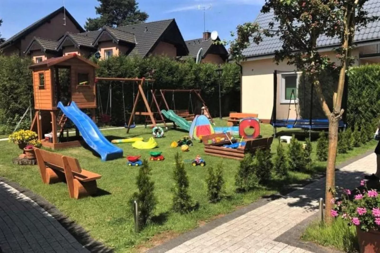 Domki wypoczynkowe Niechorze-Tuinen zomer
