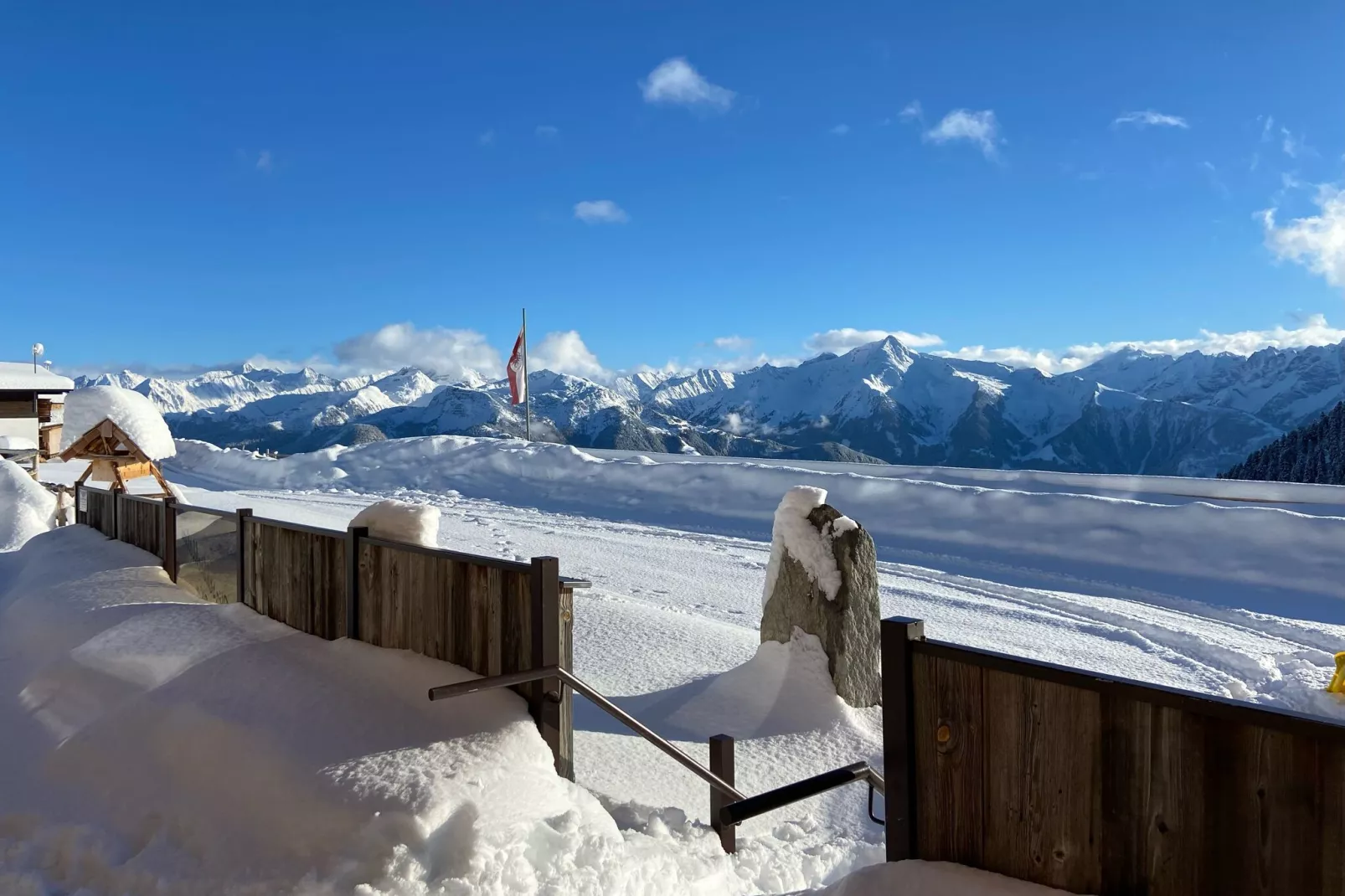 Hirschbichl Kuschelnest-Uitzicht winter