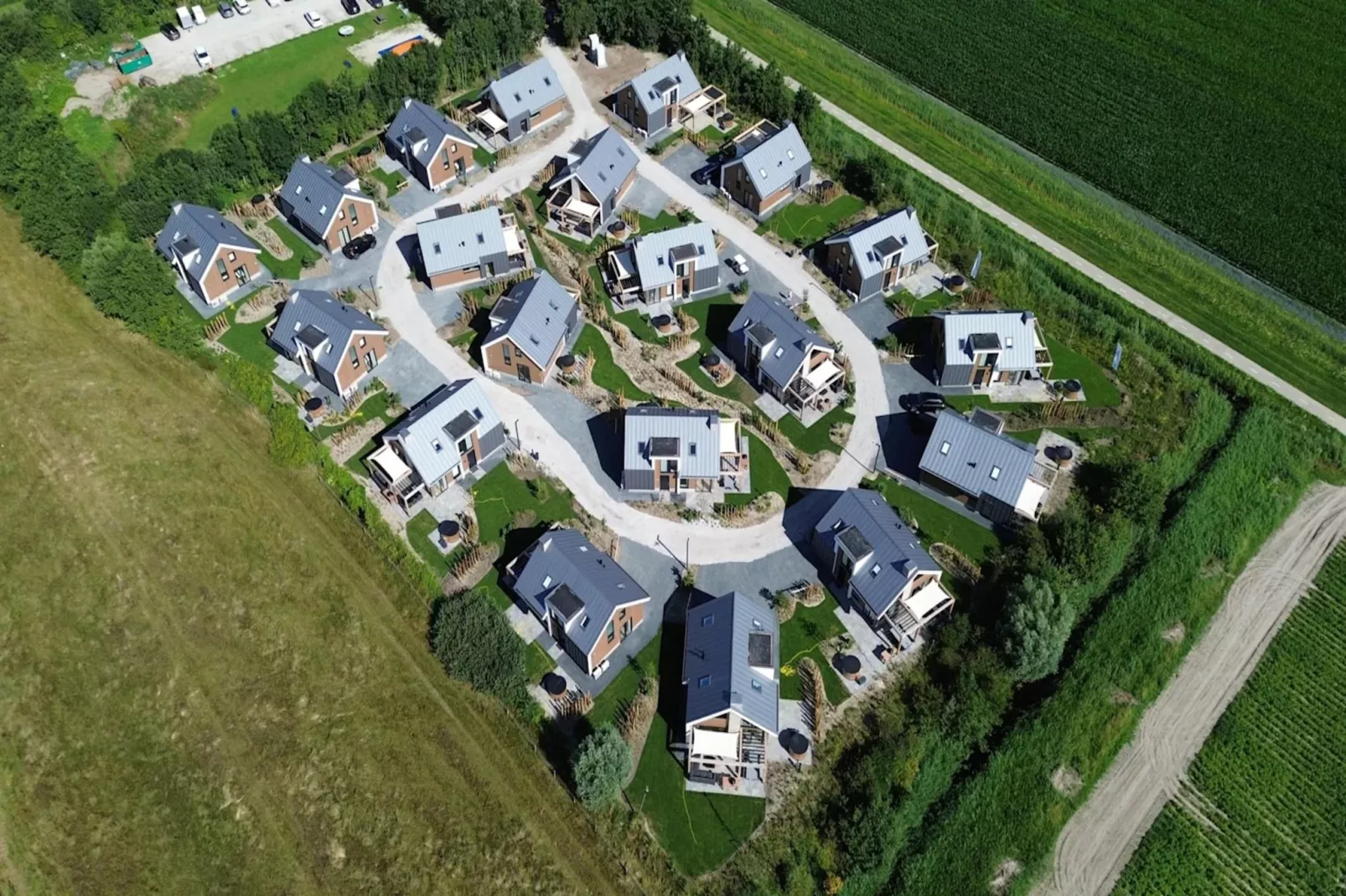 Resort De Koog-Gebieden zomer 1km