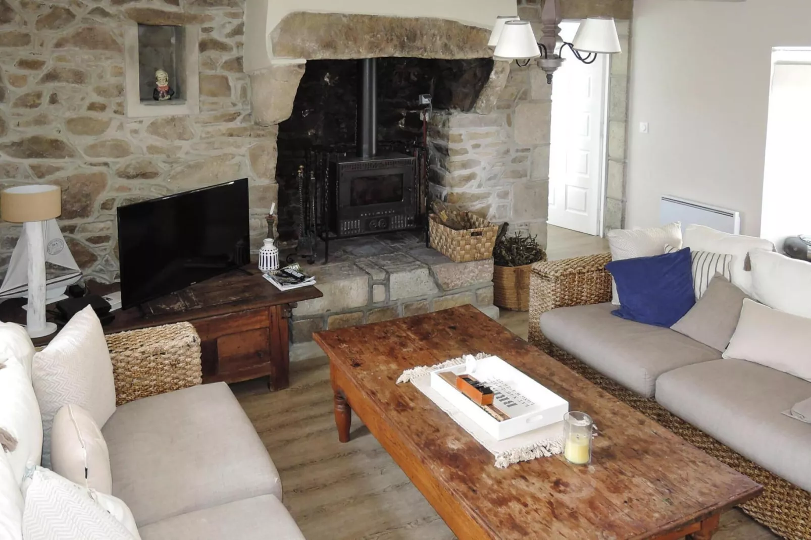 Holiday home Plougasnou-Woonkamer