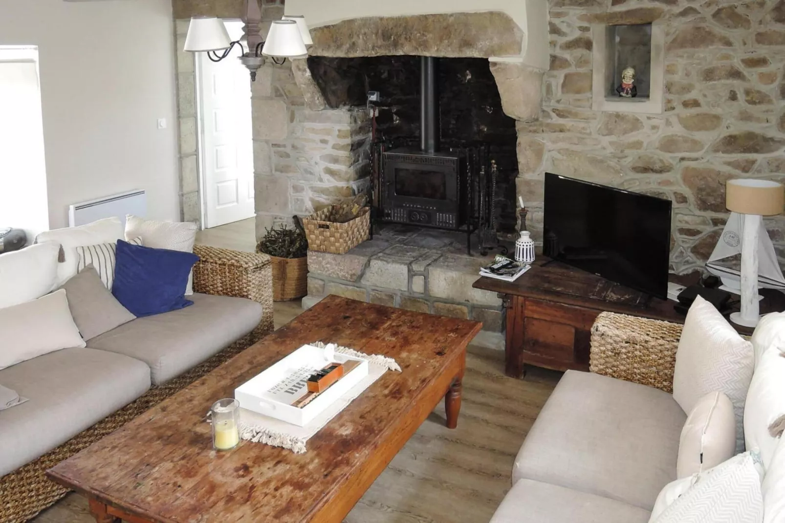 Holiday home Plougasnou-Woonkamer