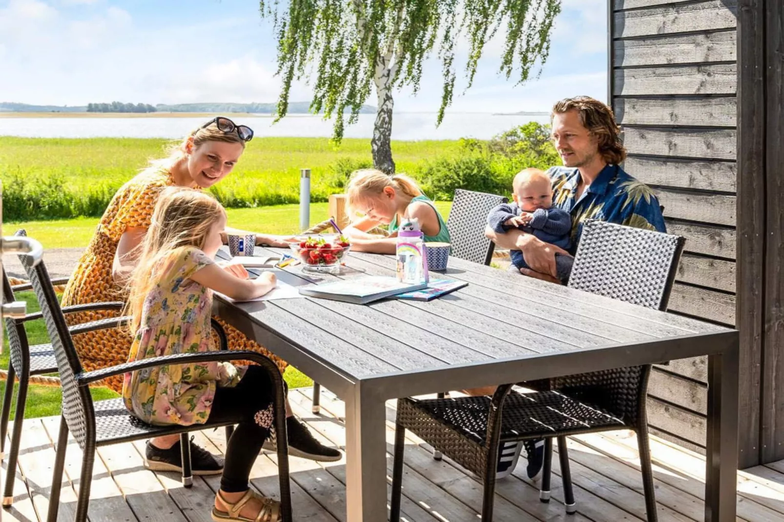 Fjordhytte med udsigt-Buitenlucht