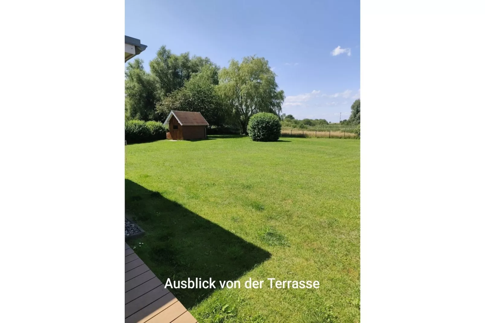 Schönes Ferienhaus in Alt Bukow-Uitzicht zomer