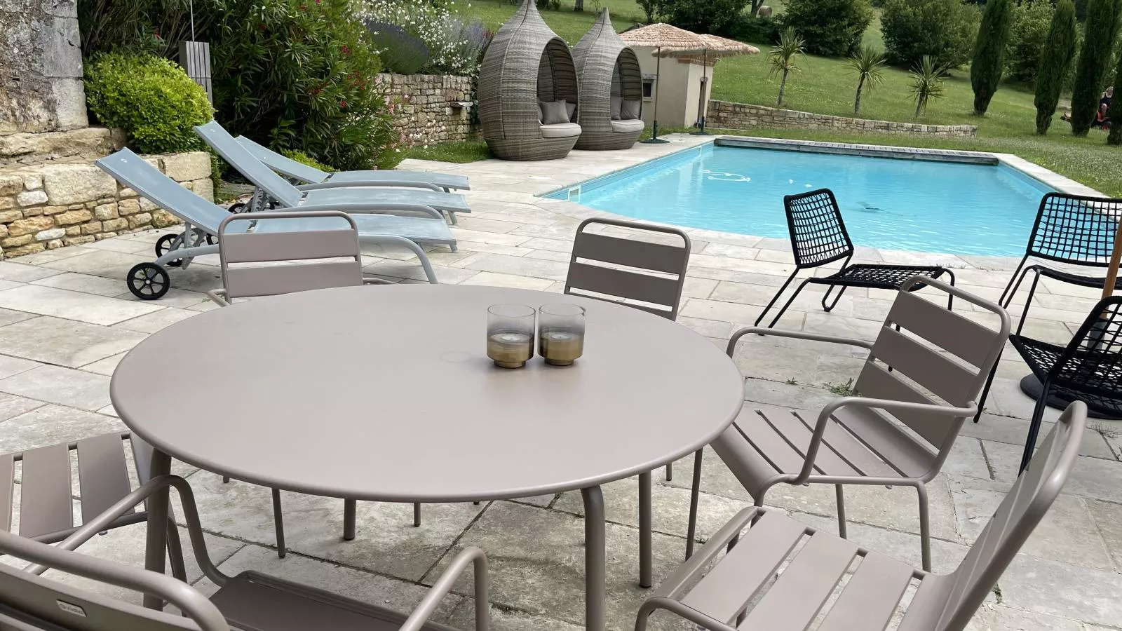 Petit gite Saint Martin le Redon-Terrasbalkon