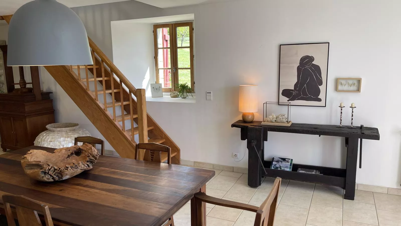 Petit gite Saint Martin le Redon-Eetkamer