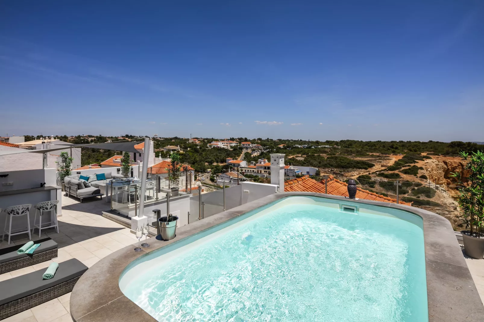 Casa Milhafre - Apartment overlooking Benagil Beac-Zwembad