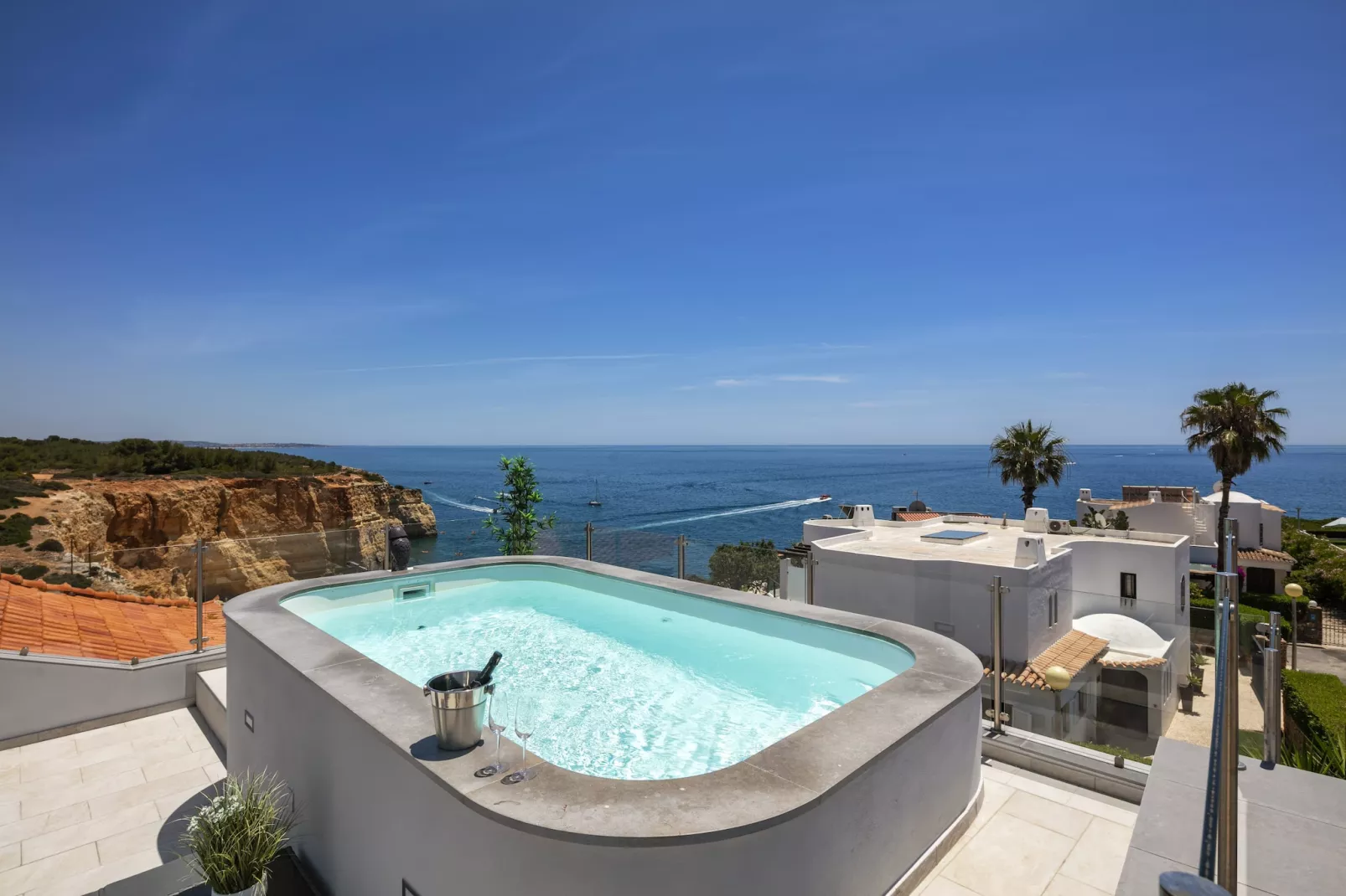 Casa Milhafre - Apartment overlooking Benagil Beac-Zwembad