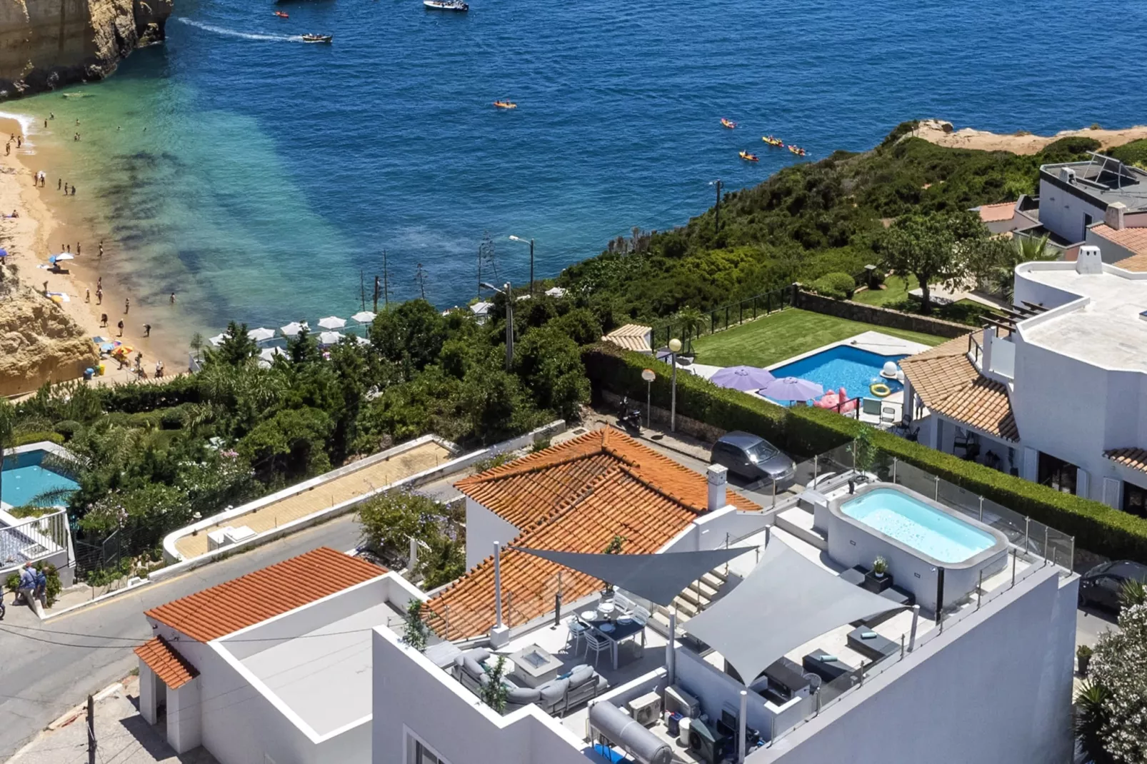 Casa Milhafre - Apartment overlooking Benagil Beac-Terras