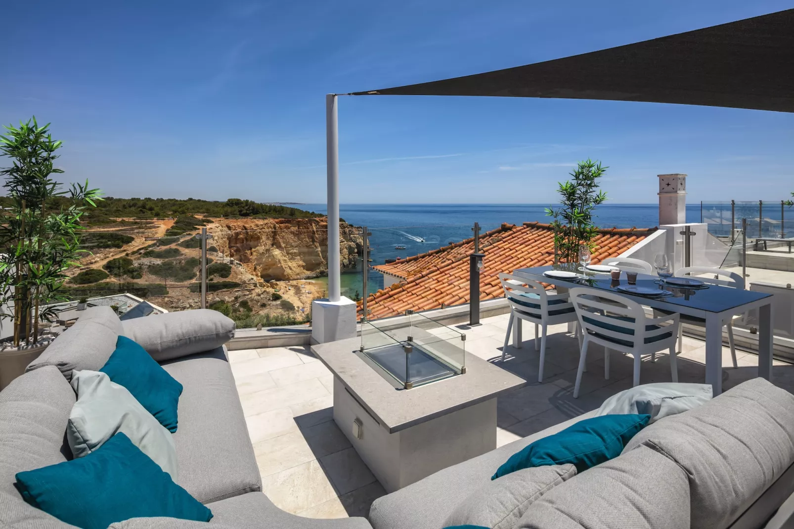 Casa Milhafre - Apartment overlooking Benagil Beac-Terras