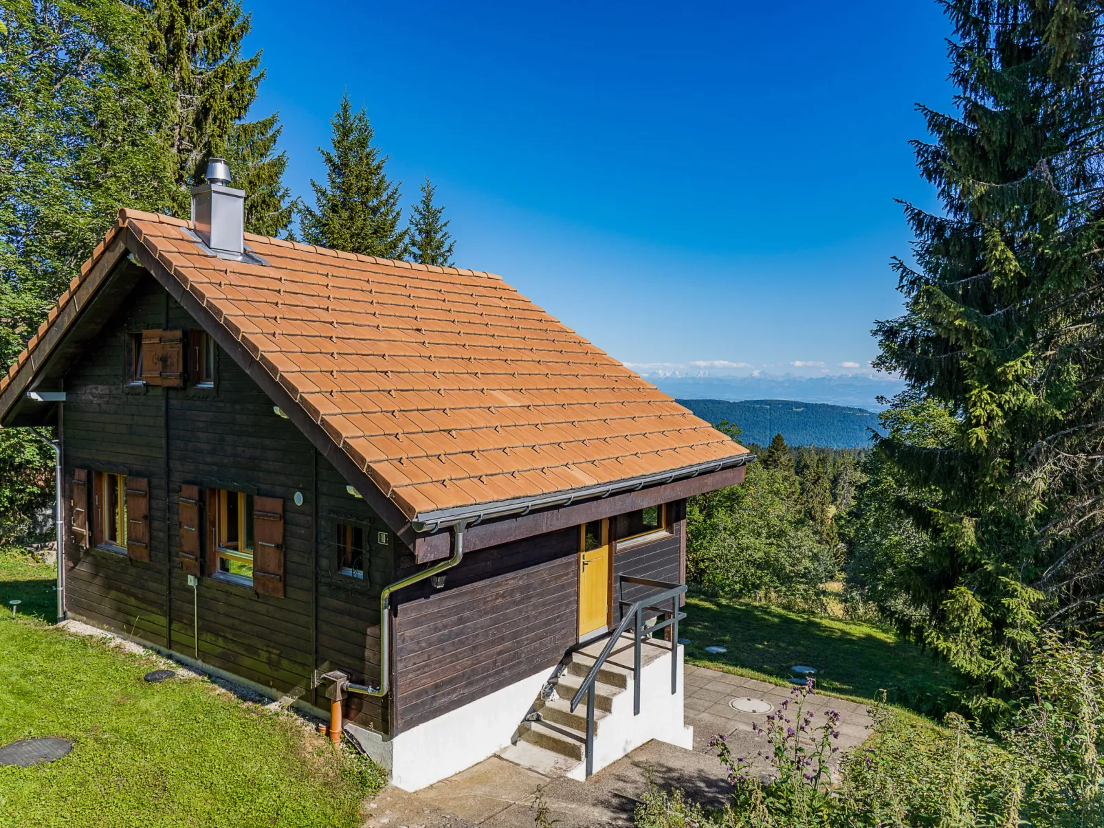 Chalet de la Vue des Alpes-Buiten