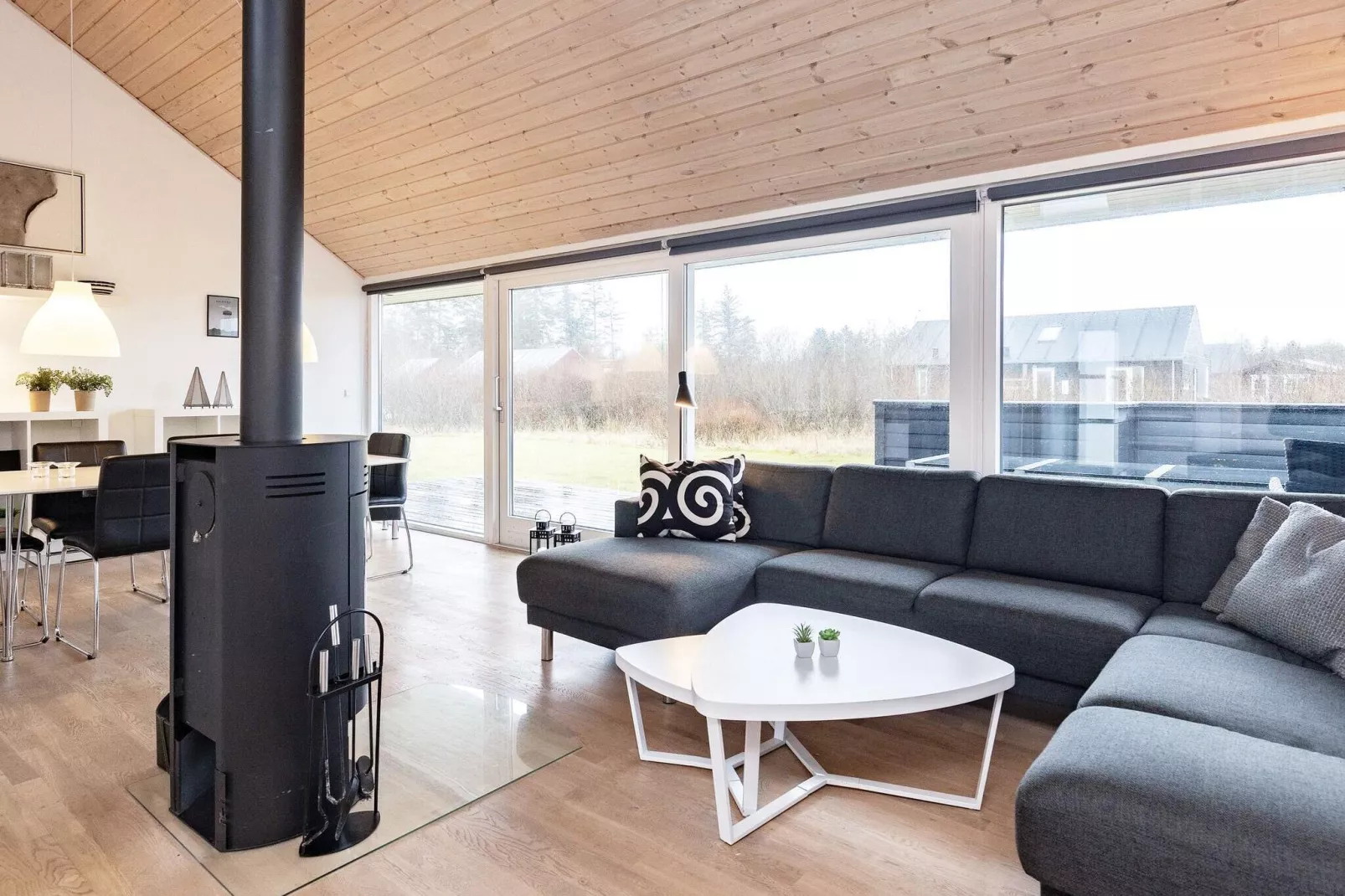 Modern vakantiehuis in Brovst Jutland met whirlpool-Binnen