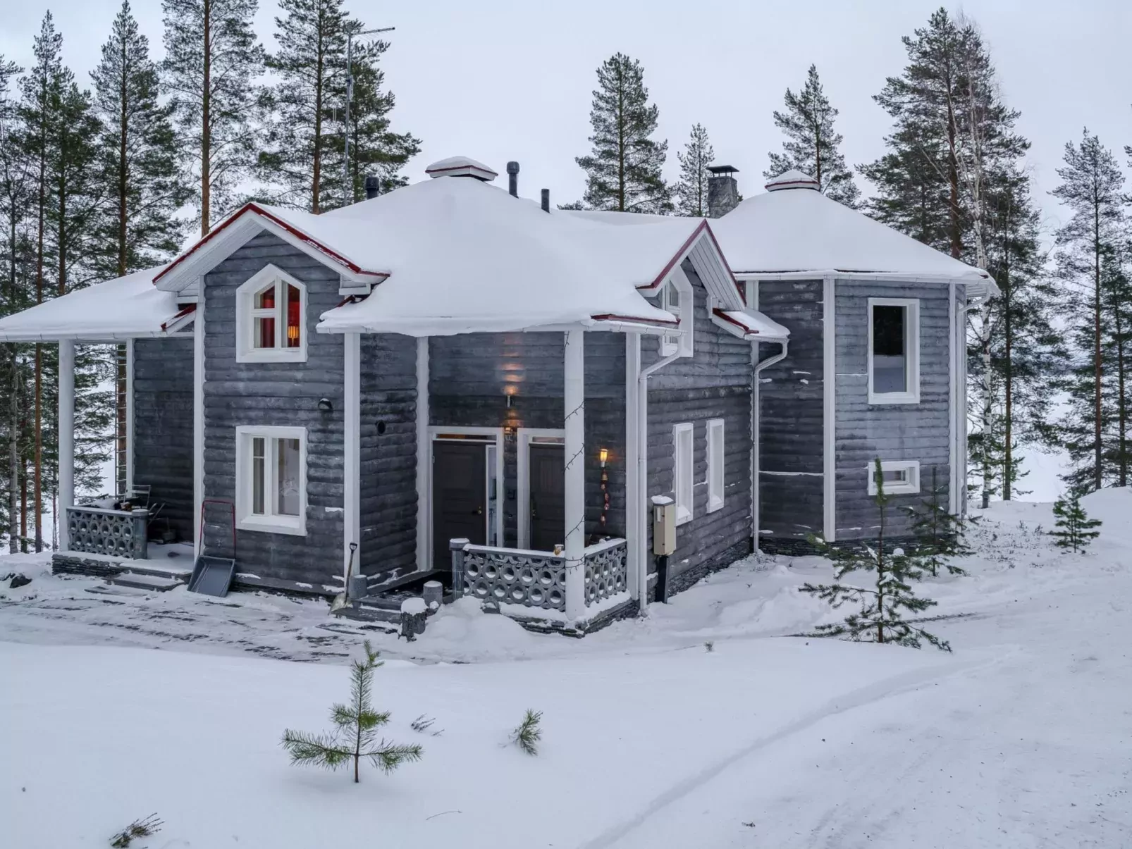 Huvila lomaonni (villa concrete kelo)-Buiten