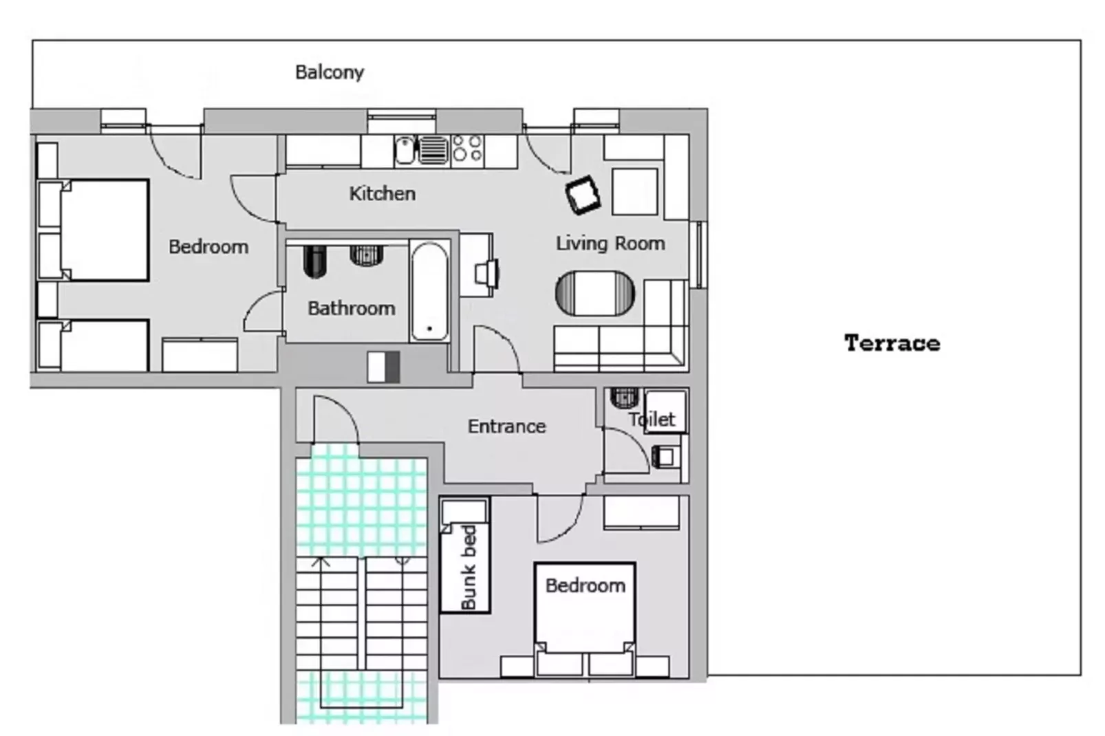A2D Alpenhof-Plattegrond