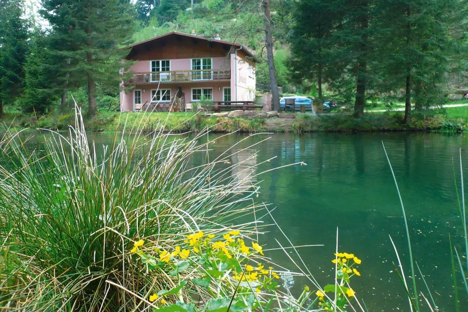 Holiday flats Forellenhof Dabo // Typ C 7 Pers 95 qm-Buitenkant zomer