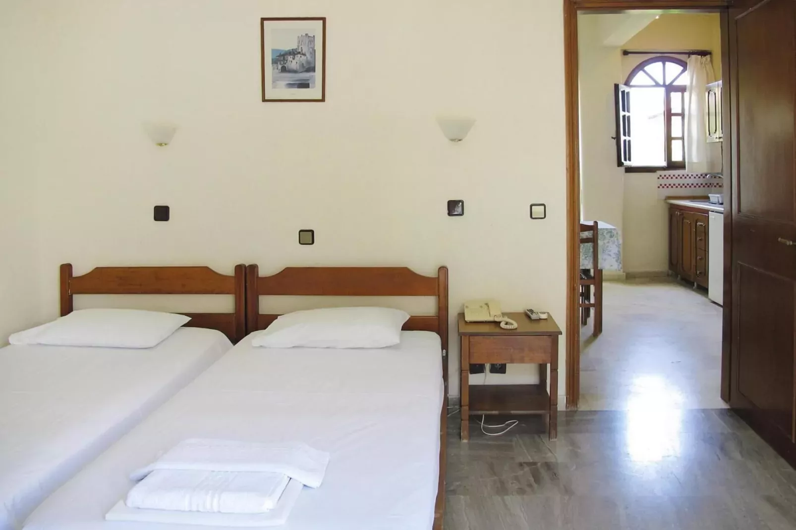 Holiday resort Ioli Village, Pefkochori-1 bedroom 4 pax-Slaapkamer