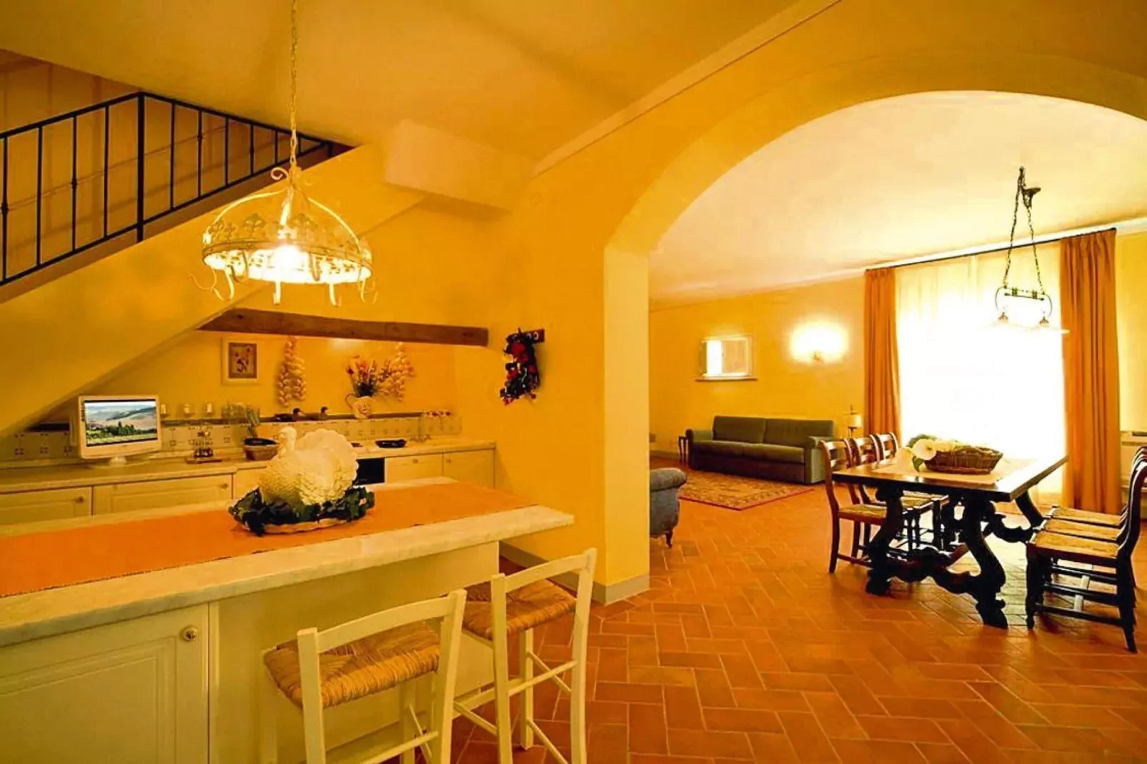 Ferienanlage Borgo della Meliana Gambassi Terme Typ Trilo Superior-Woonkamer