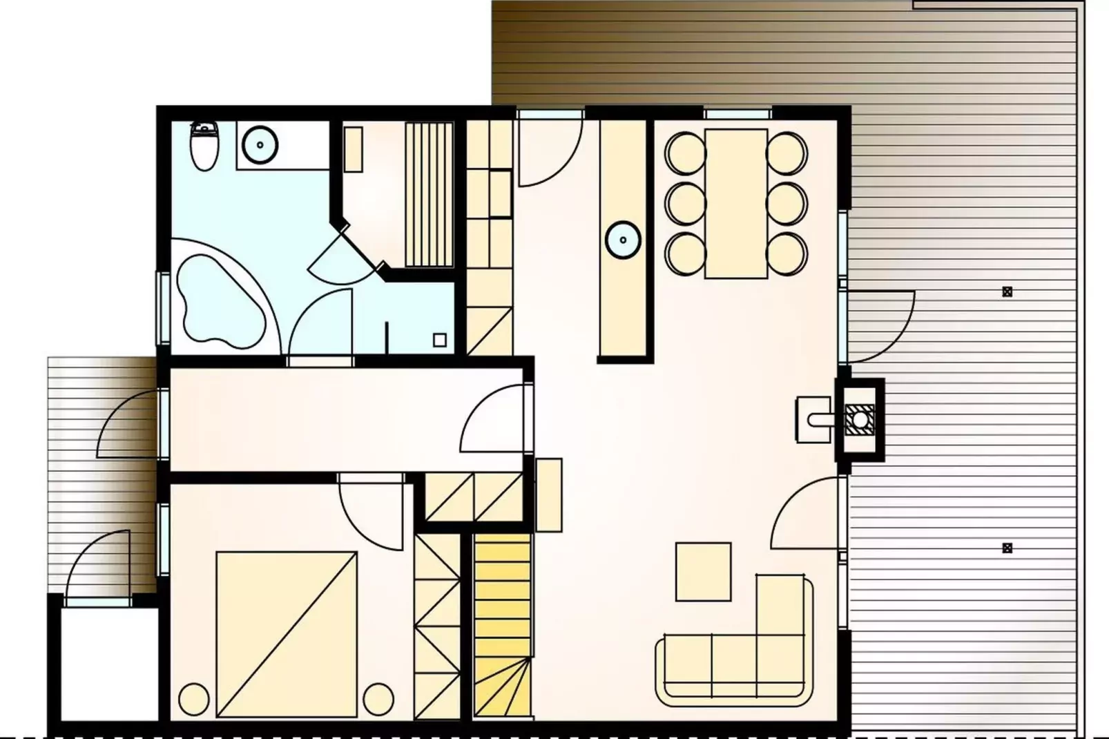 Ferienhaus Fünen im Schlosspark-Plattegrond