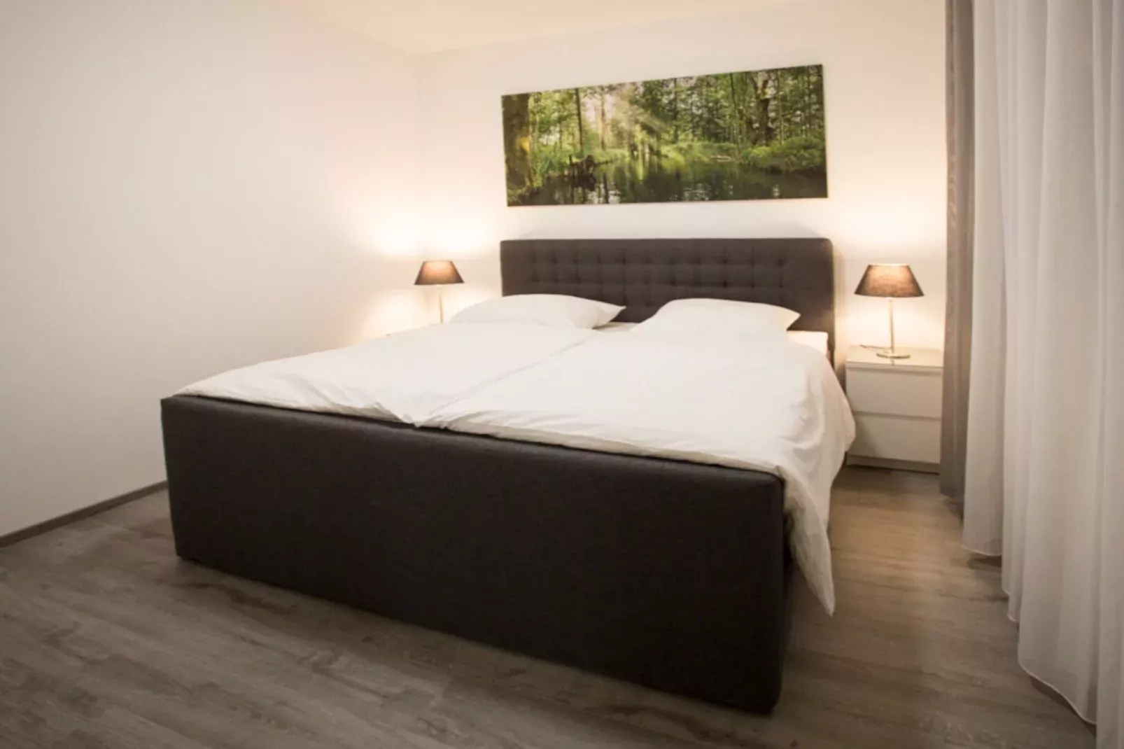 Apartment 65 qm mit Spreeblick-Slaapkamer