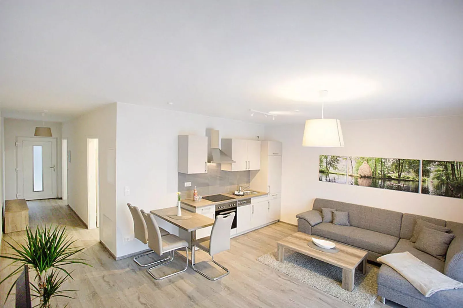 Apartment 75 qm mit Spreeblick-Woonkamer