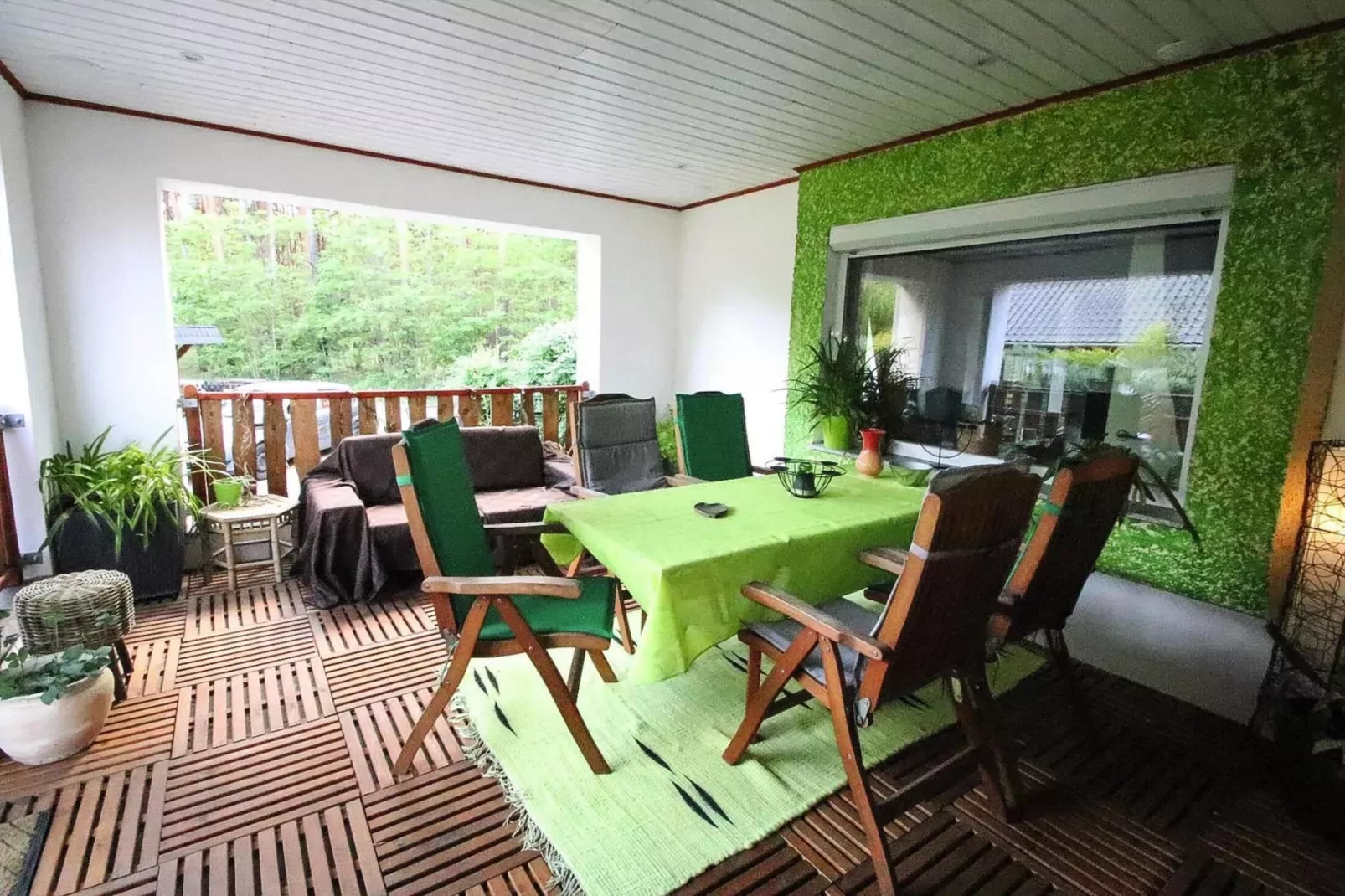 Ferienhaus in Kummersdorf bei Storkow-Terrasbalkon