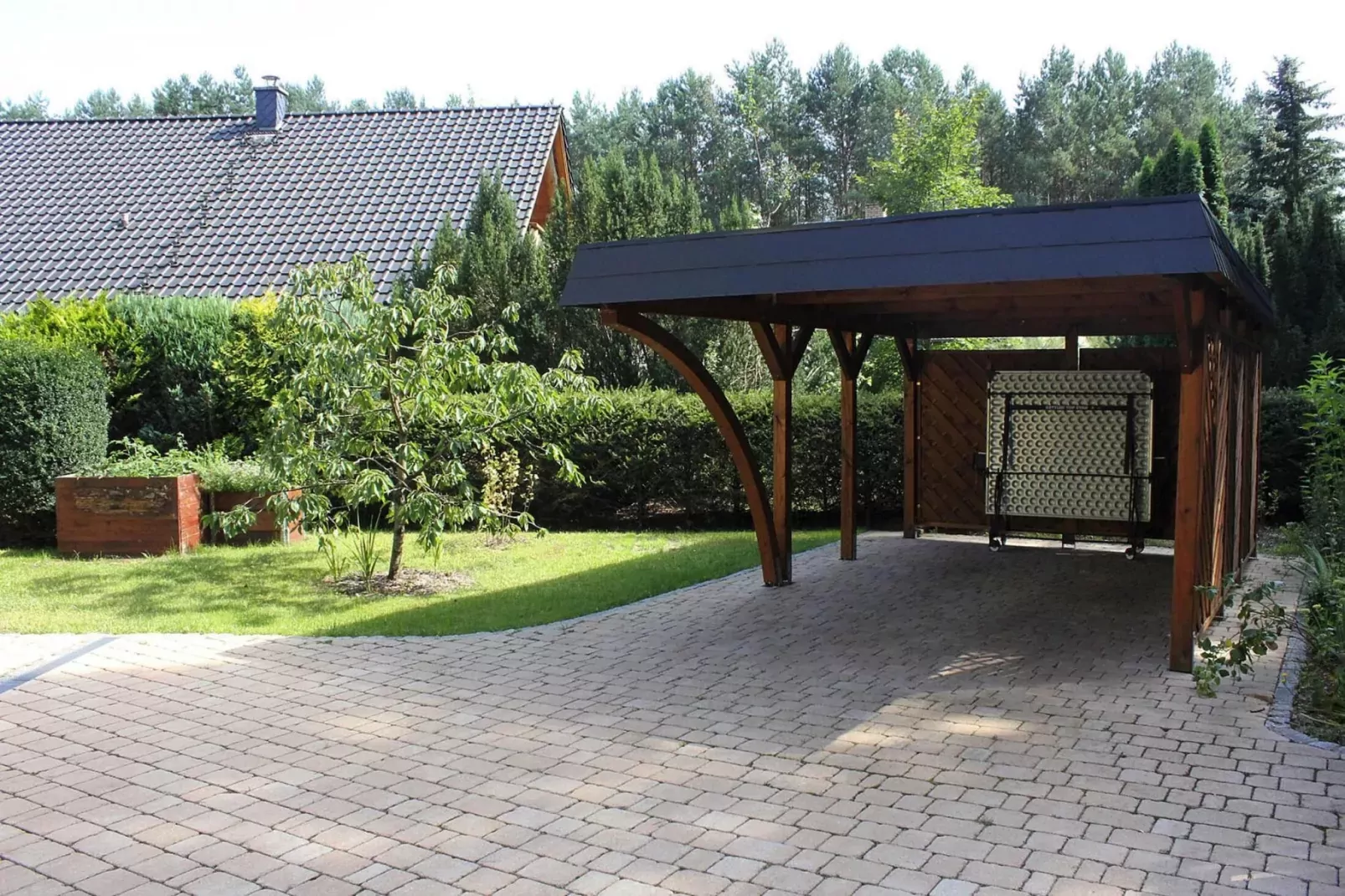 Ferienhaus in Kummersdorf bei Storkow-Tuinen zomer