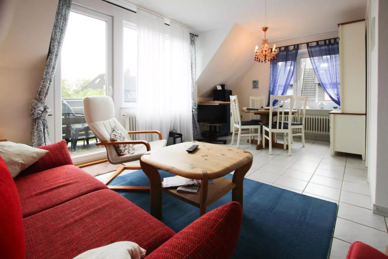 Ferienwohnung Ankerplatz-Woonkamer