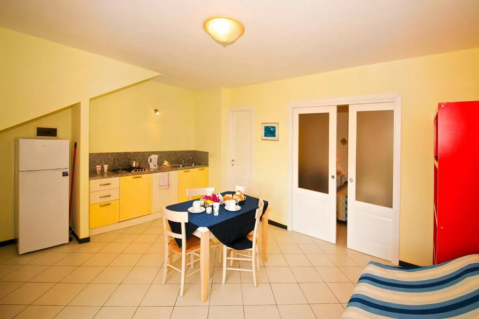 Ferienanlage Villa Giada Imperia - Type Twin Room Apt Orchidea B4-Keuken