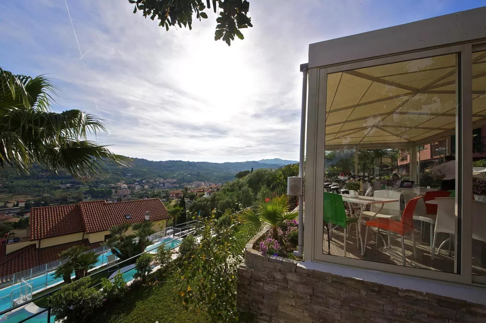 Ferienanlage Villa Giada Imperia - Type Twin Room Apt Ginestra B5-Buitenlucht