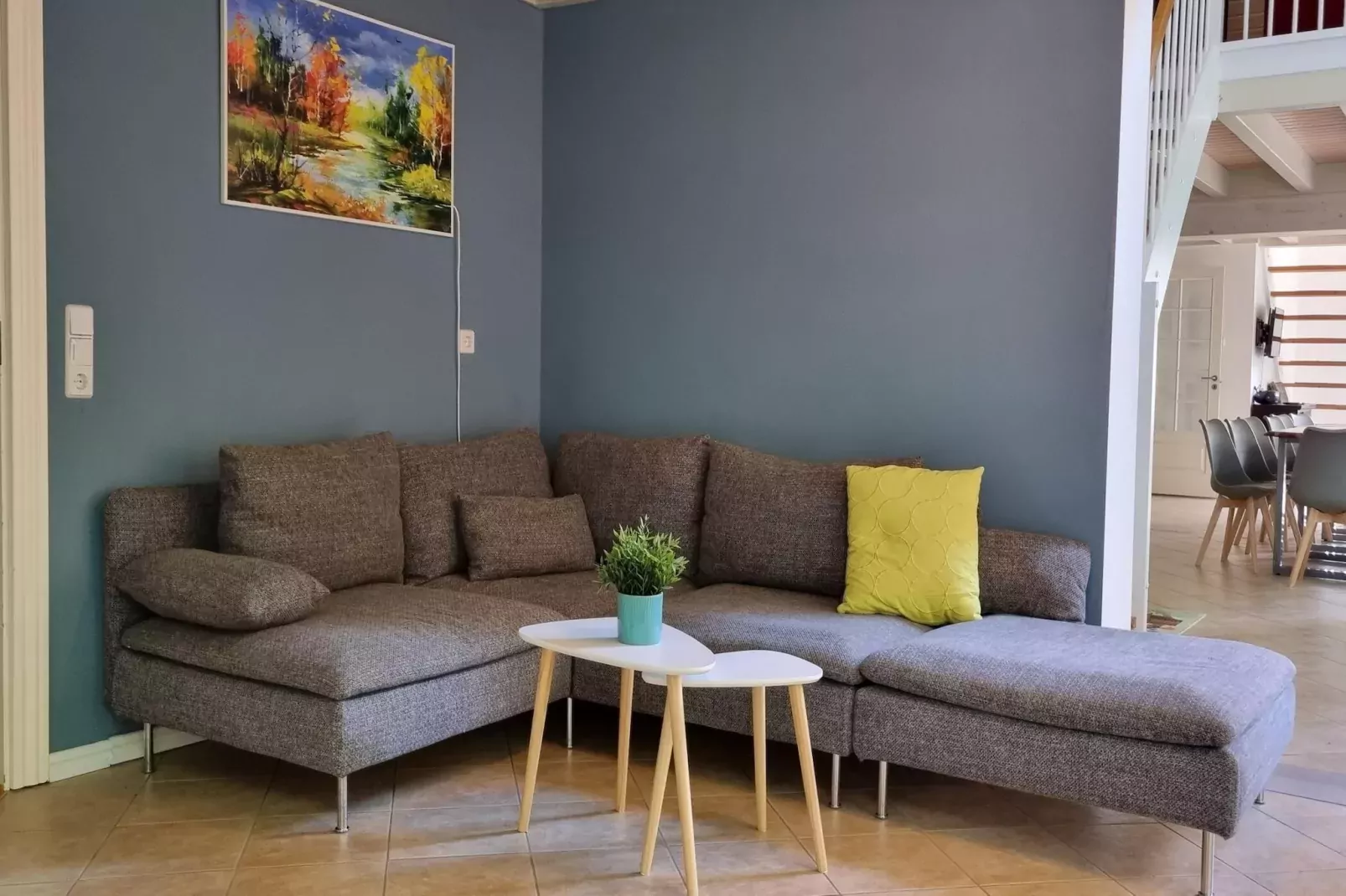 Familienhaus am Wald-Woonkamer