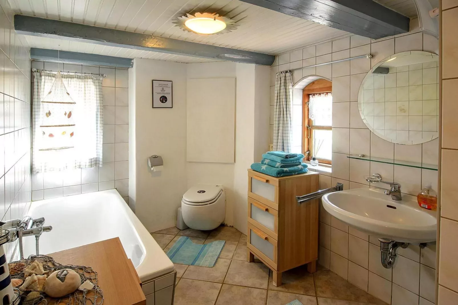 Das Posthus in Behrendorf-Badkamer