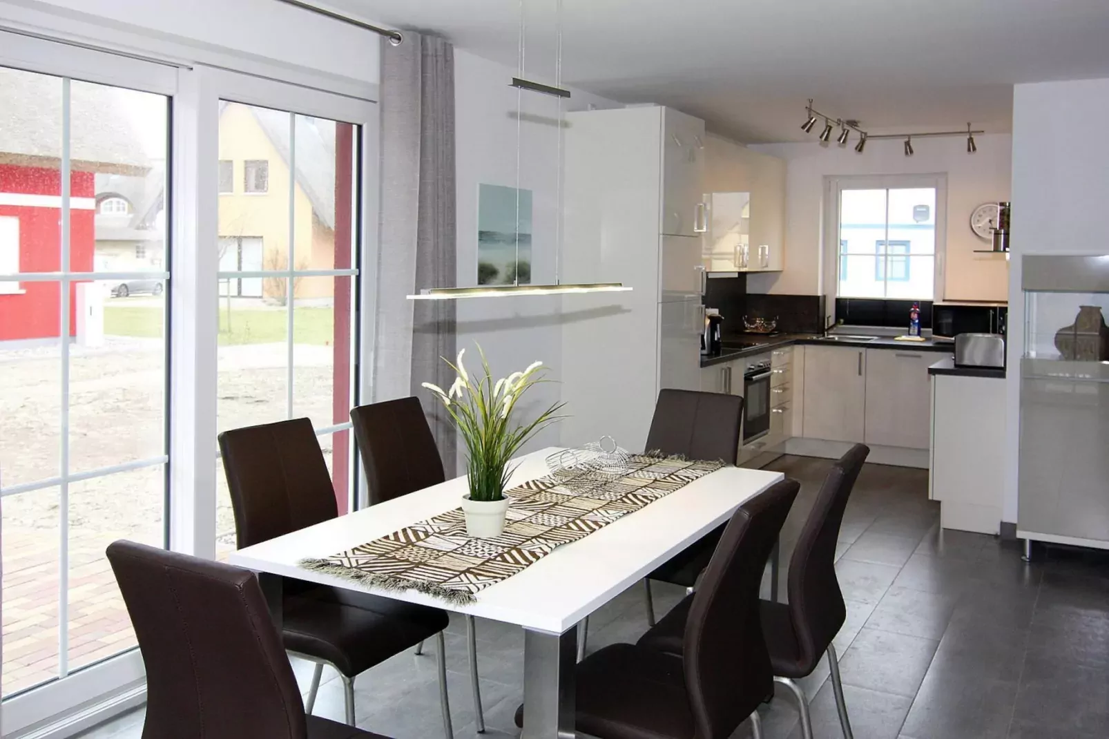 Ferienhaus Lotsenhaus Vieregge-Eetkamer