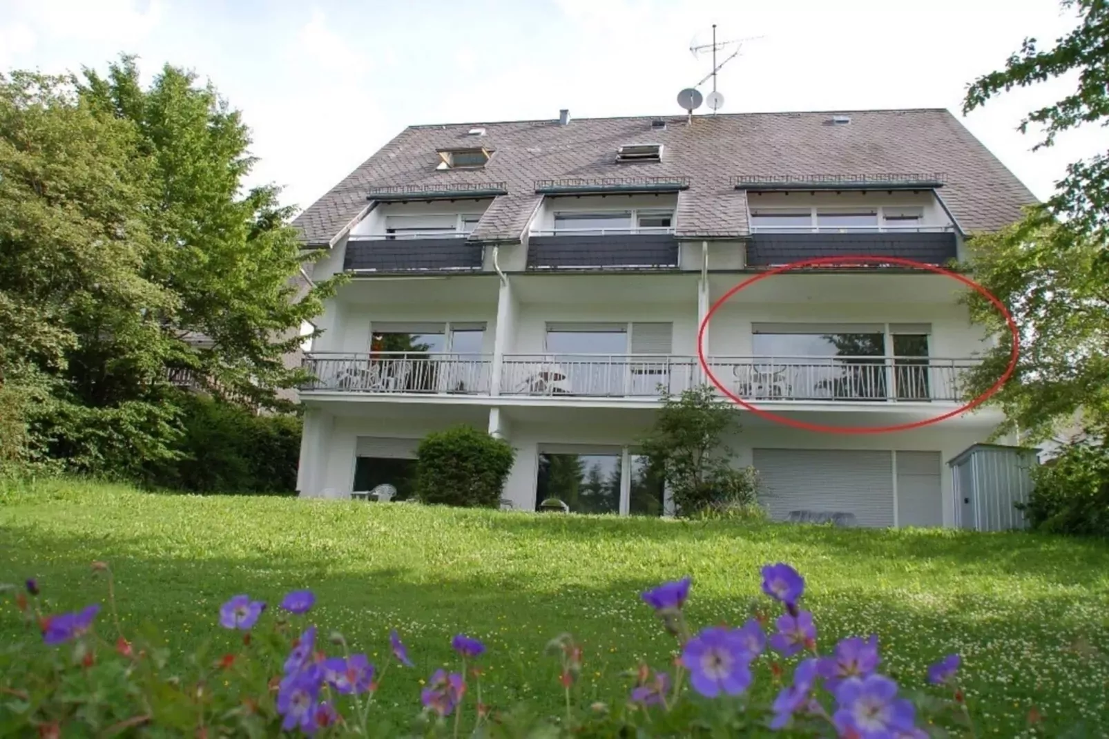 Apartment Rothaarsteig-Buitenkant zomer