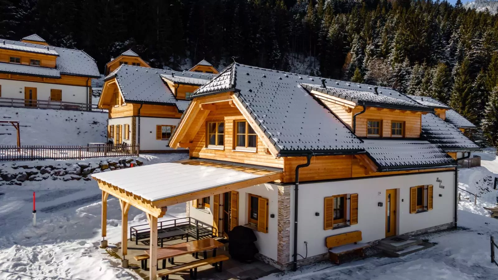 Ferienhaus Erna-Exterieur winter